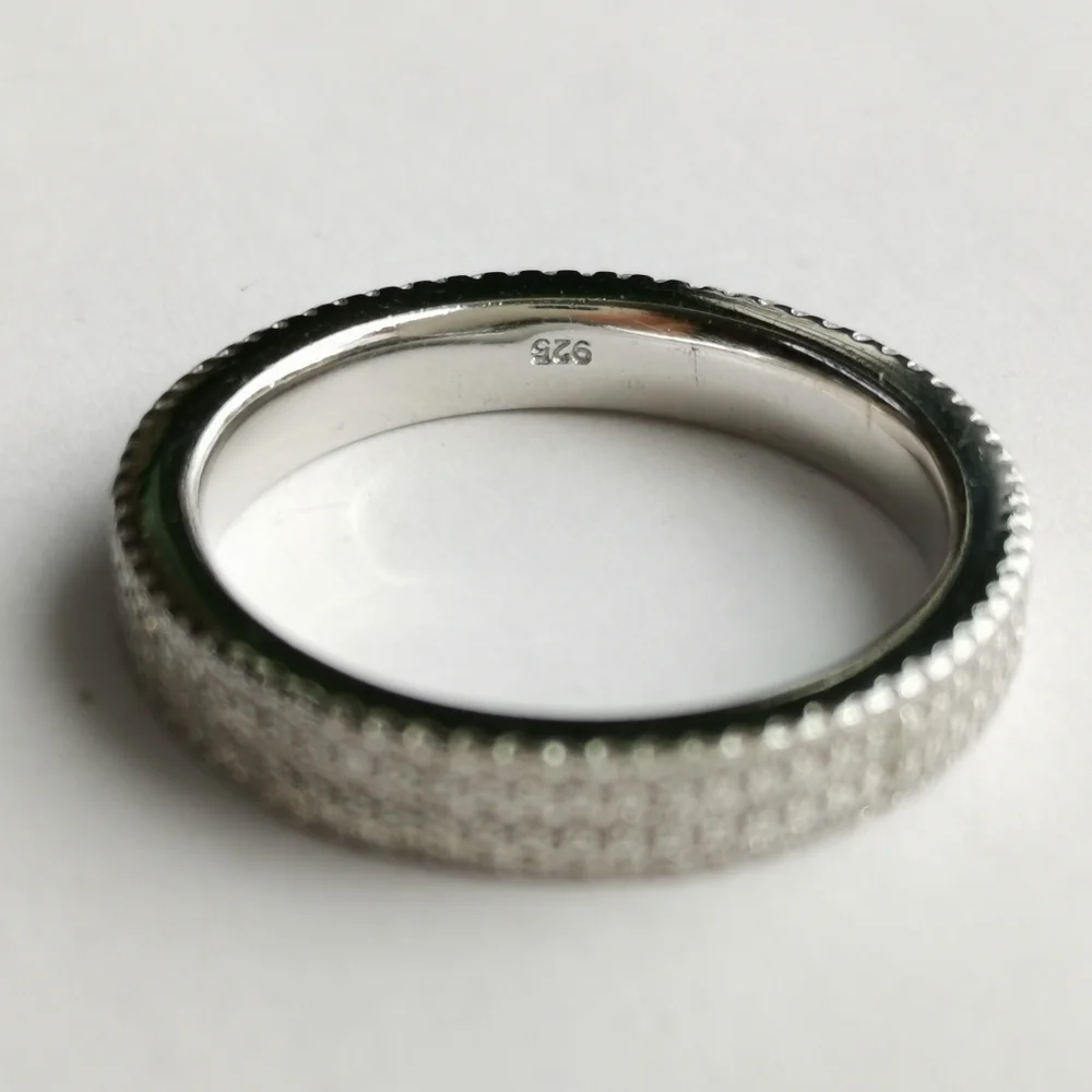 Premium eternity band ring in CZ Sterling Silver Size 9 - Picture 5 of 5